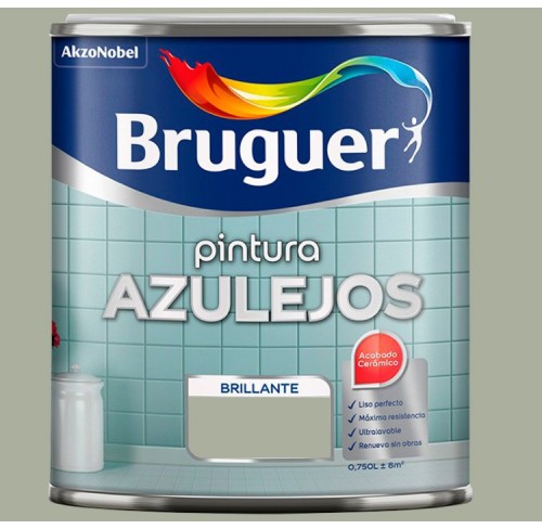 BRUGER PINTURA AZULEJOS AZUL EGEO 750ML